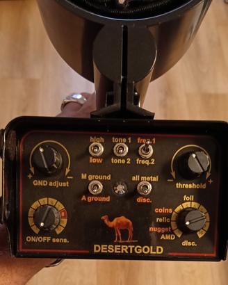 Metal detector Desert Gold 3 e piastra Ultimate