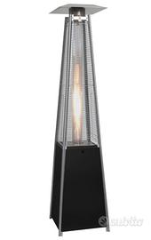 Stufa a gas a piramide per esterno ed interno