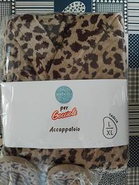 accappatoio gocciole l/xl e infradito 41/43