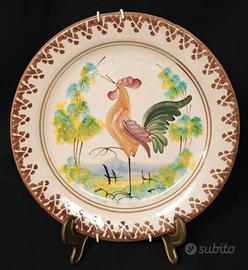 Antico piatto decorativo – Grottaglie? Gallina (4)