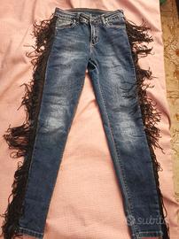 jeans particolare da donna 