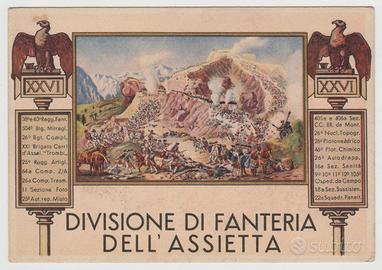 Cartolina XXVI DIVISIONE FANTERIA DELL'ASSIETTA