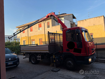 Iveco Eurocargo 80E19 - Gru e ribaltabile pari al