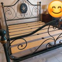 Letto in ferro battuto+doga a 230 euro