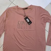 Maglia Rosa “coveri moving” con glitter Taglia XL