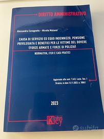 "Cause di servizio ed equo indennizzo" libro