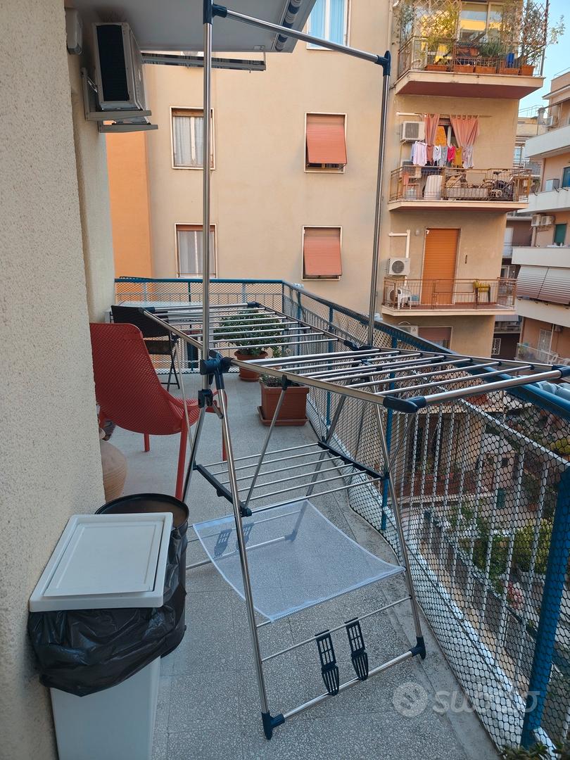 Stendibiancheria Luxor In Acciaio Inox – Sistema Appendi Abiti, Rete E Supporti Scarpe – Portata 36 Kg, Richiudibile