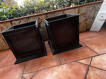 Portapiante con boserie nero ZARA HOME