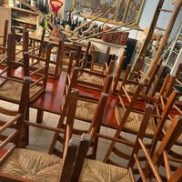 Sedie legno con seduta paglia