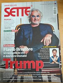 Flavio Briatore copertina SETTE del 2016 su Trump
