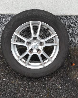 4 cerchi in lega + gomme invernali 