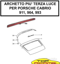 TOPRICAMBI terza luce archetto porsche 911 964 993