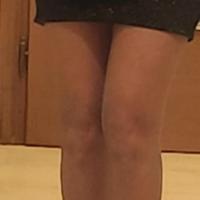 vestito in ciniglia nera linea tubolare