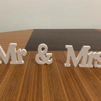 Segnaposto Mr & Mrs