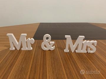 Segnaposto Mr & Mrs