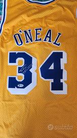 Maglia Shaquille O'Neal autografata COA Beckett 