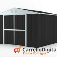 Box struttura lamiera Acciaio 327x307cm nero