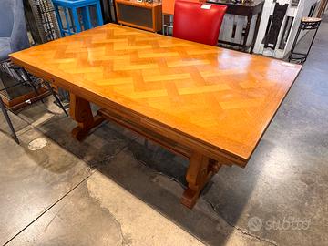 Tavolo rettangolare in rovere allungabile