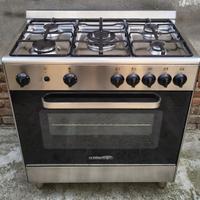 Cucina GAS LA GERMANIA 5 Fuochi e Forno  80cm Inox