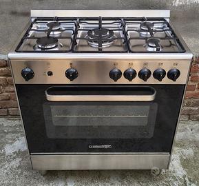 Cucina GAS LA GERMANIA 5 Fuochi e Forno  80cm Inox