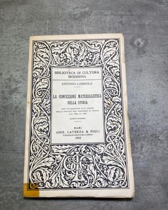 Libro “La concezione materialistica della storia”