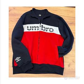 Umbro Hoodies felpa con cerniera tg XXL cotone