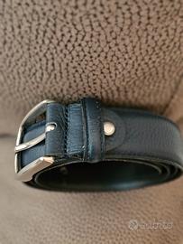 Cintura uomo in pelle nera 