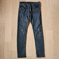 Jeans Skinny strappati neri uomo (tg. 44)