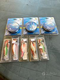 5 totanare e 300 mt di lenza