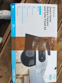 smart home battery camera and solar panel kit 