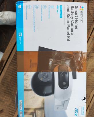 smart home battery camera and solar panel kit 