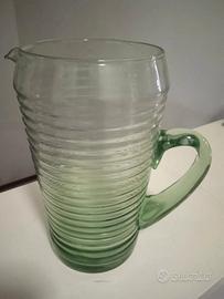 brocca in vetro riciclato  anni 90