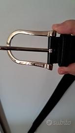 cintura nera gucci