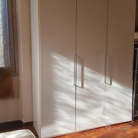 ARMADIO DESIGN legno laccato bianco h 260 x 180x60