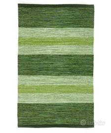 Tappeto 100% cotone Bagno Cucina Verde 50x80 cm