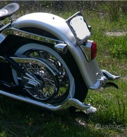 Harley Davidson marmitte drag flames fiamma V-TWIN