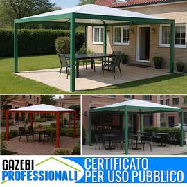 Copertura gazebo a piramide pesante certificato
