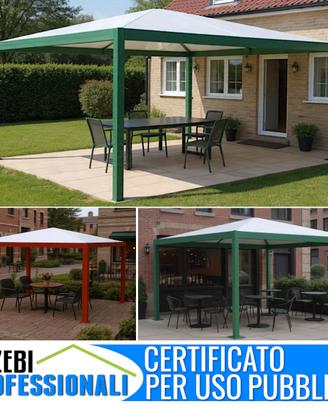 Copertura gazebo a piramide pesante certificato