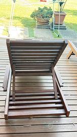 Due Lettini da Giardino in Teak