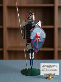 Statuetta Cavaliere in Metallo Artigianale 