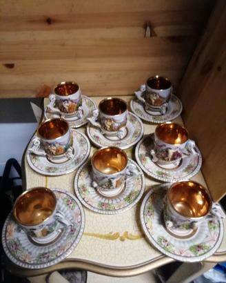 Servizio da caffè ceramica Capodimonte