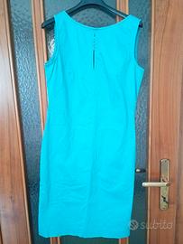 Abito donna smanicato colore turchese tg 42
