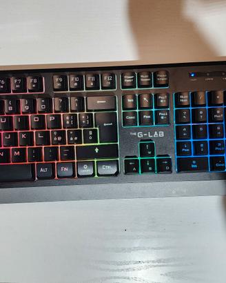 Mouse e tastiera RGB G-Lab TUNGSTEN.