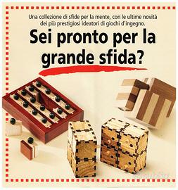 Giochi d'ingegno in legno, Collezione Completa.