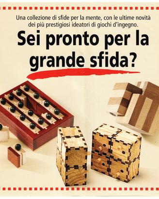 Giochi d'ingegno in legno, Collezione Completa.