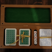Set di carte con custodia legno