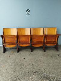 SEDIE DA CINEMA VINTAGE 