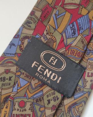 Cravatta Fendi Pop art