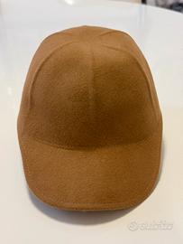 Berretto in feltro 100% lana colore cammello