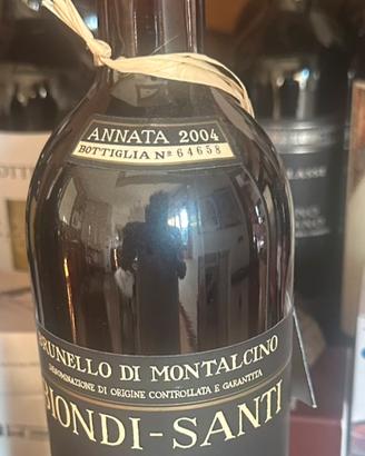 Brunello fi montalcimo anno 2004 Bionti Santi